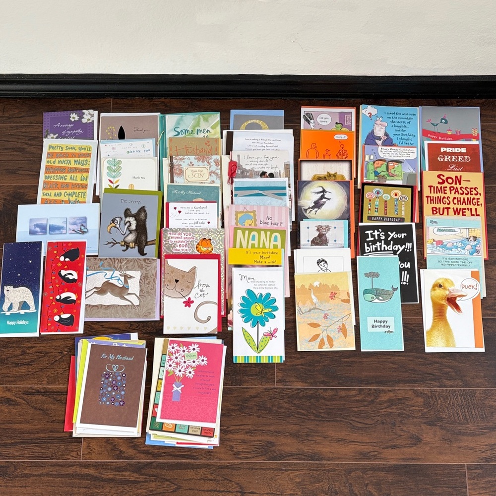 🆕Reseller, Gifting Lot:
100 Piece Greeting Card Lot, All Occasions